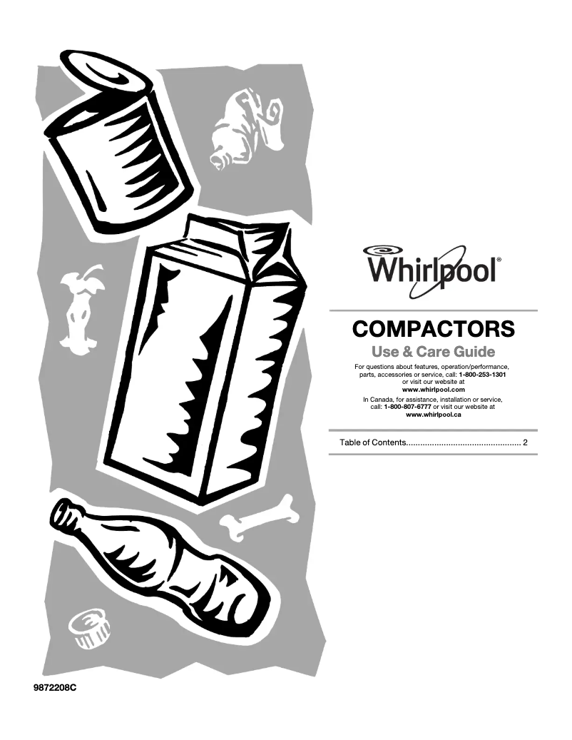 Page n°1 - Manuel d'utilisation et d'entretien Whirlpool GX900QPP