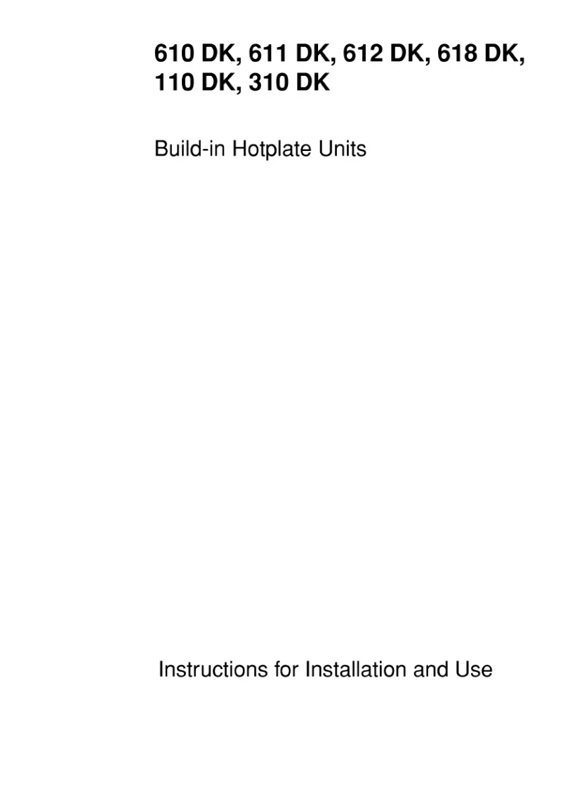 Página 1 del manual Manual de usuario AEG 611DK