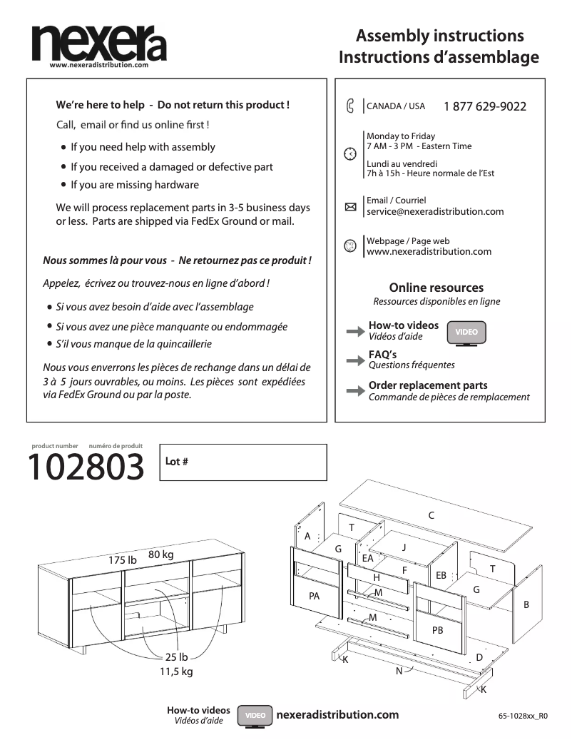 Image de la première page du manuel de l'appareil 102803