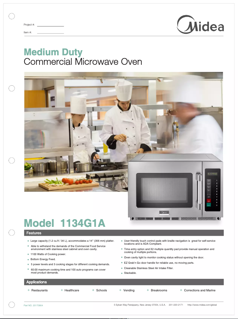 Image de la première page du manuel de l'appareil 1134G1A