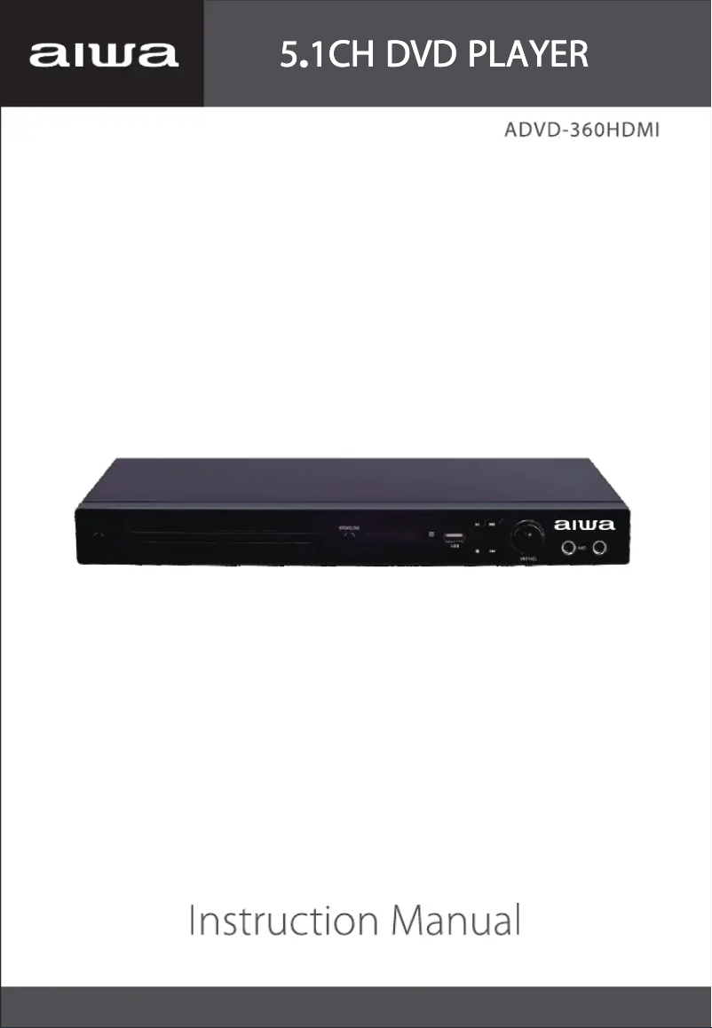 Image de la première page du manuel de l'appareil ADVD-360HDMI