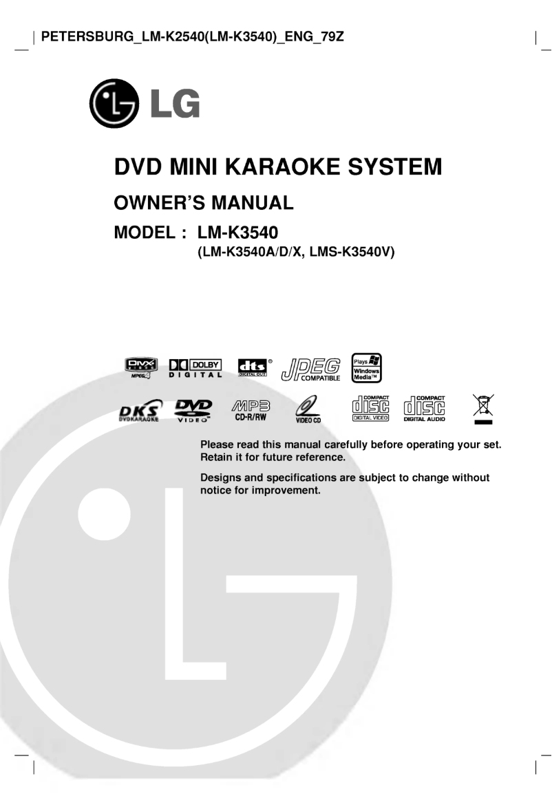 Imagen de la primera página del manual del dispositivo LM-K2540D