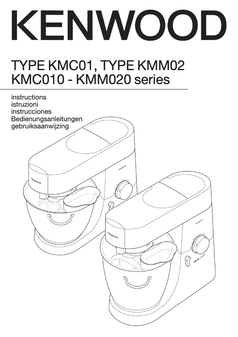 Page n°1 - Manuel utilisateur Kenwood KMC050