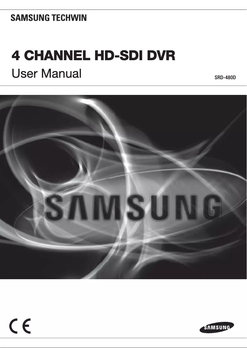 Image de la première page du manuel de l'appareil SRD-480D