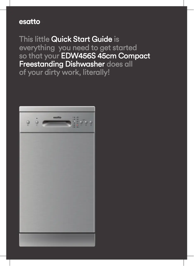 Page 1 de la notice Guide de démarrage rapide Esatto EDW456S