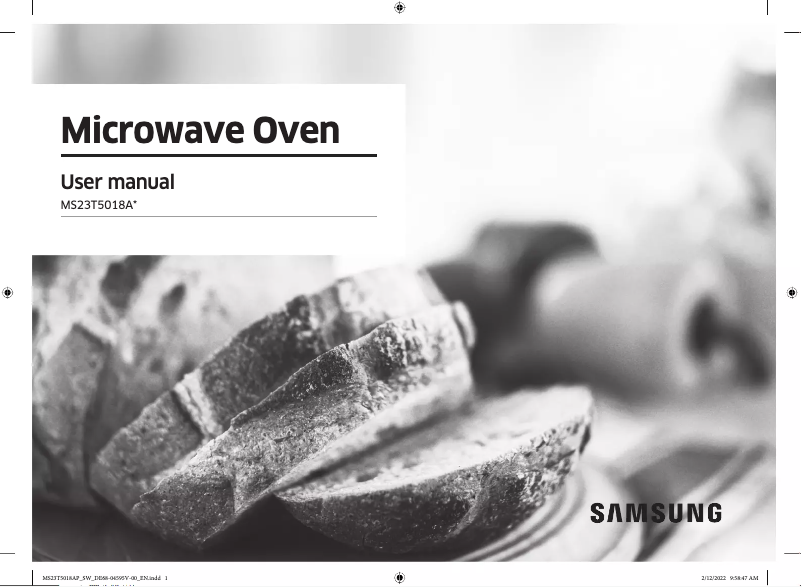 Page 1 de la notice Manuel utilisateur Samsung MS23T5018AC