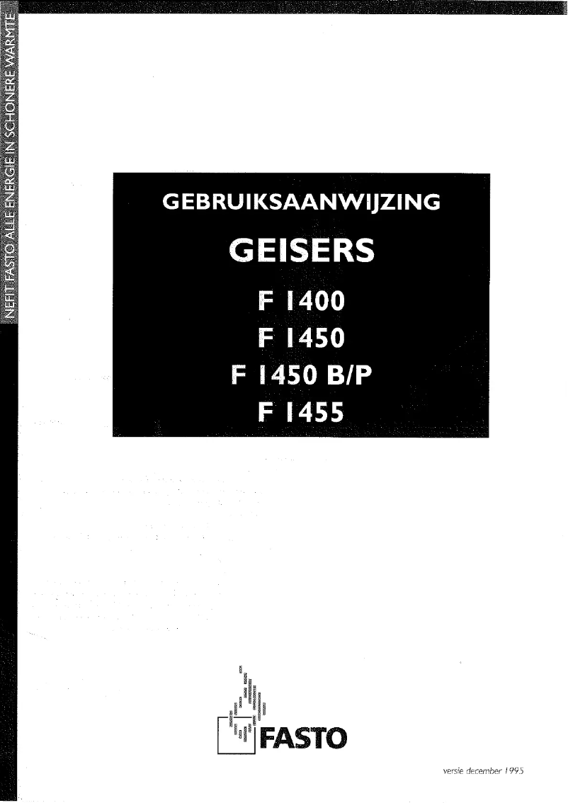 Page 1 de la notice Manuel utilisateur Nefit F 1455