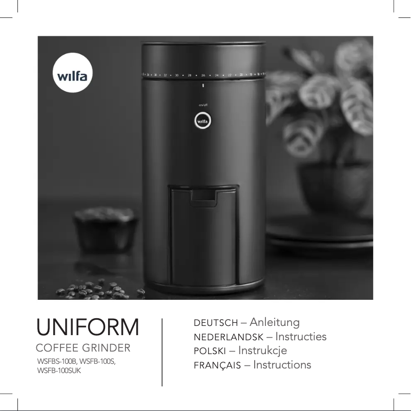 Image de la première page du manuel de l'appareil SVART Uniform WSFBS-100B