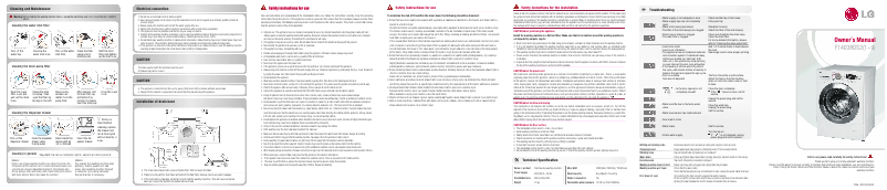 Image de la première page du manuel de l'appareil F1403RDS26