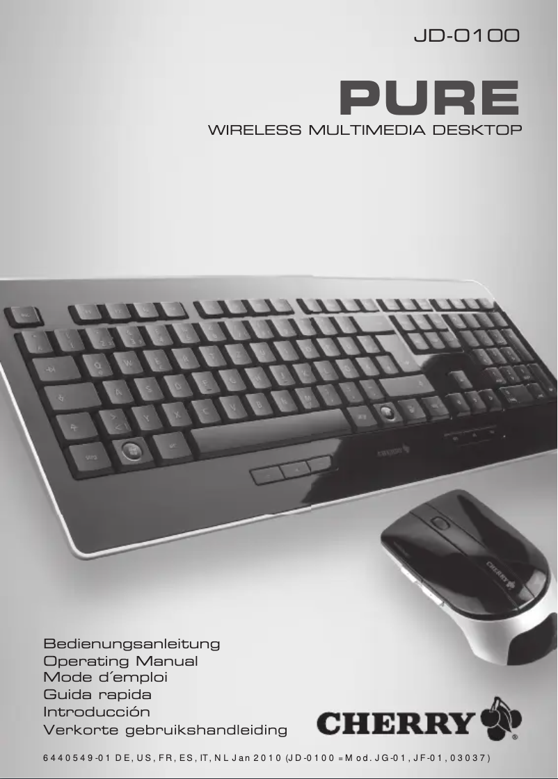 Page 1 de la notice Manuel utilisateur Cherry PURE