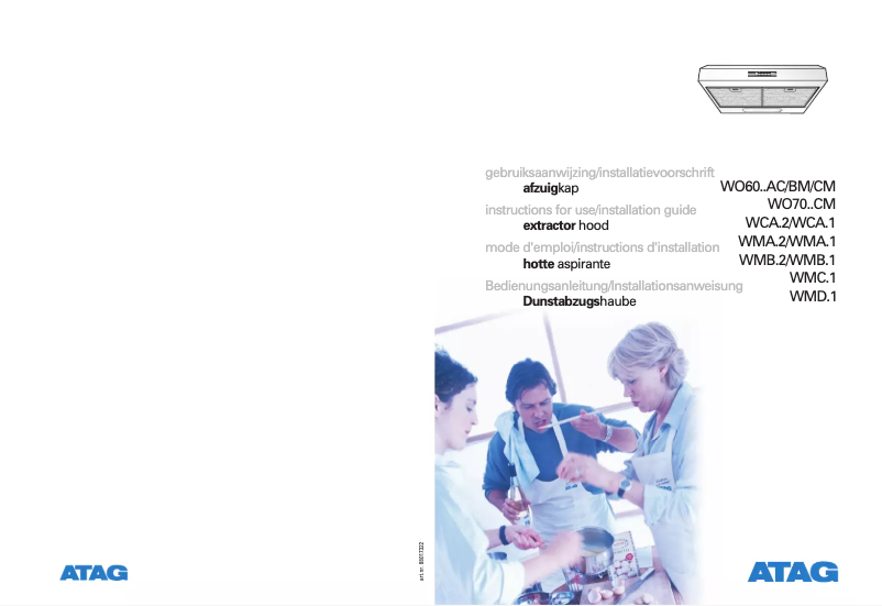 Page n°1 - Manuel utilisateur Atag WO6055BM