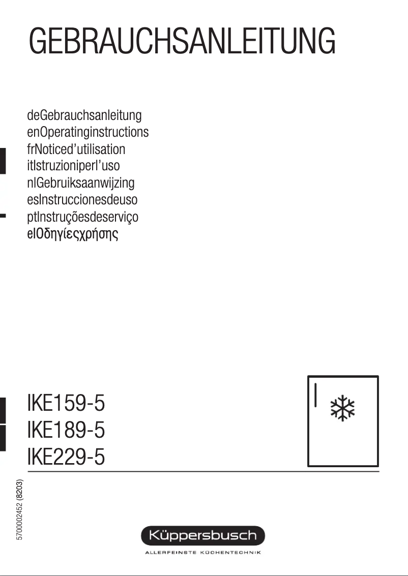 Image de la première page du manuel de l'appareil IKE 229-5