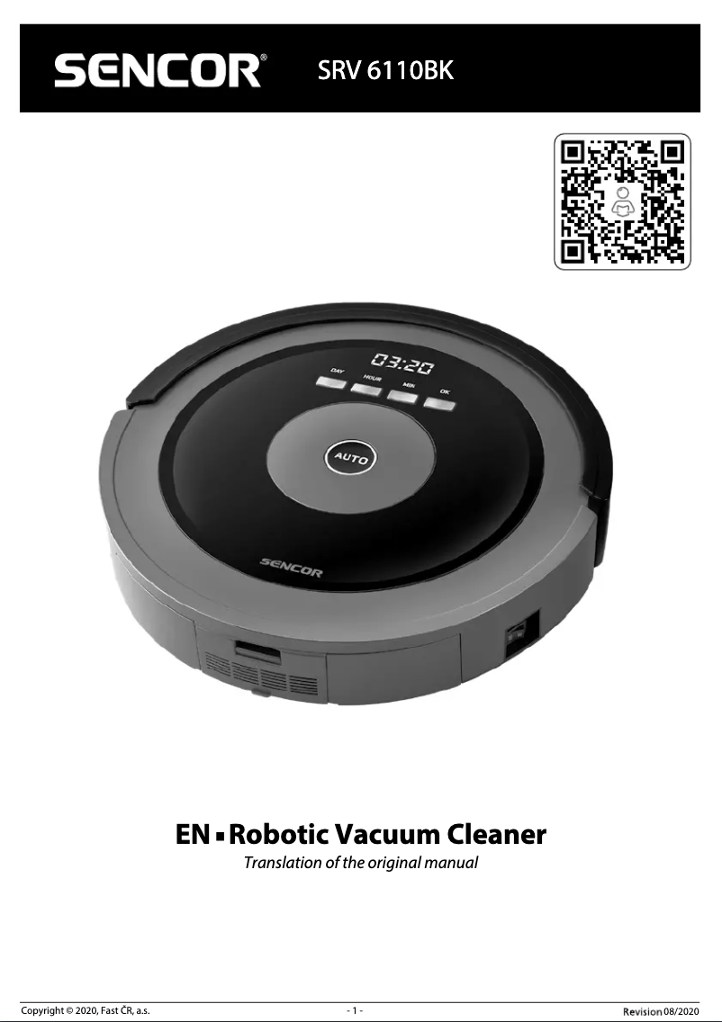 Página 1 del manual Manual de usuario Sencor SRV 6110BK