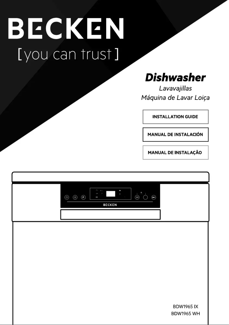 Page 1 de la notice Manuel utilisateur Becken BDW1965 IX