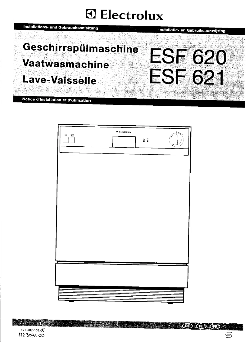 Image de la première page du manuel de l'appareil ESF 621