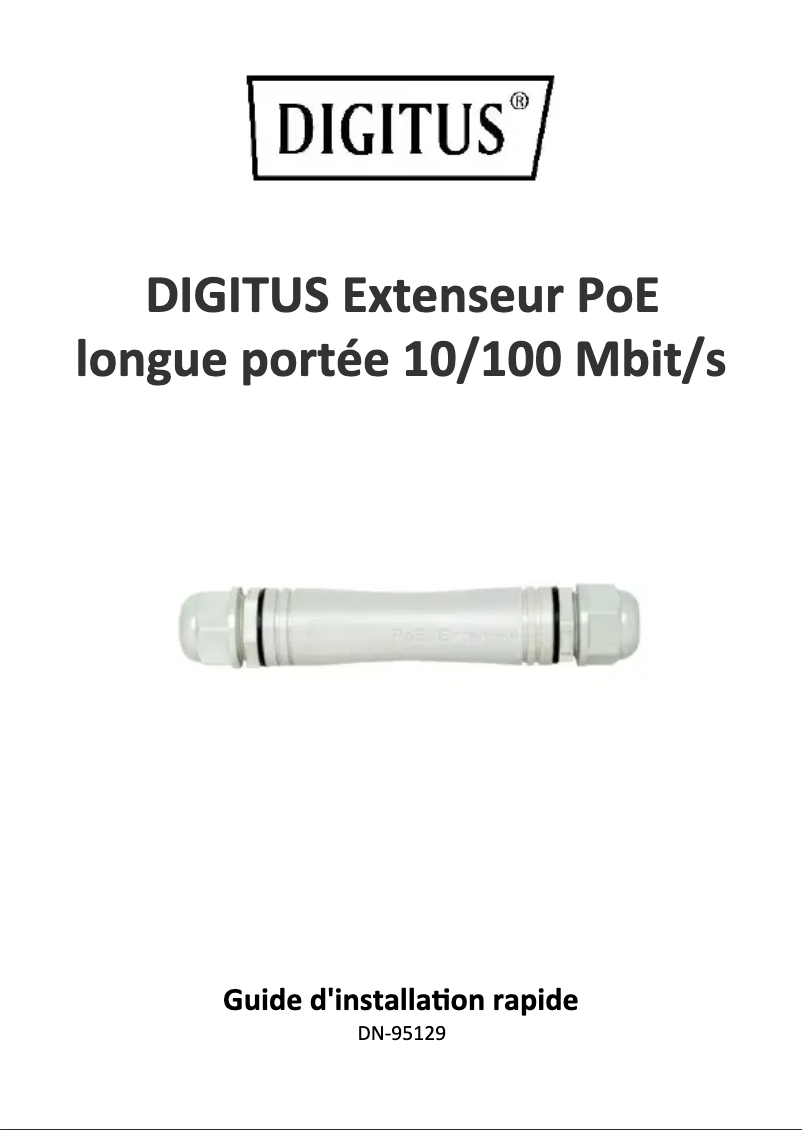 Image de la première page du manuel de l'appareil DN-95129