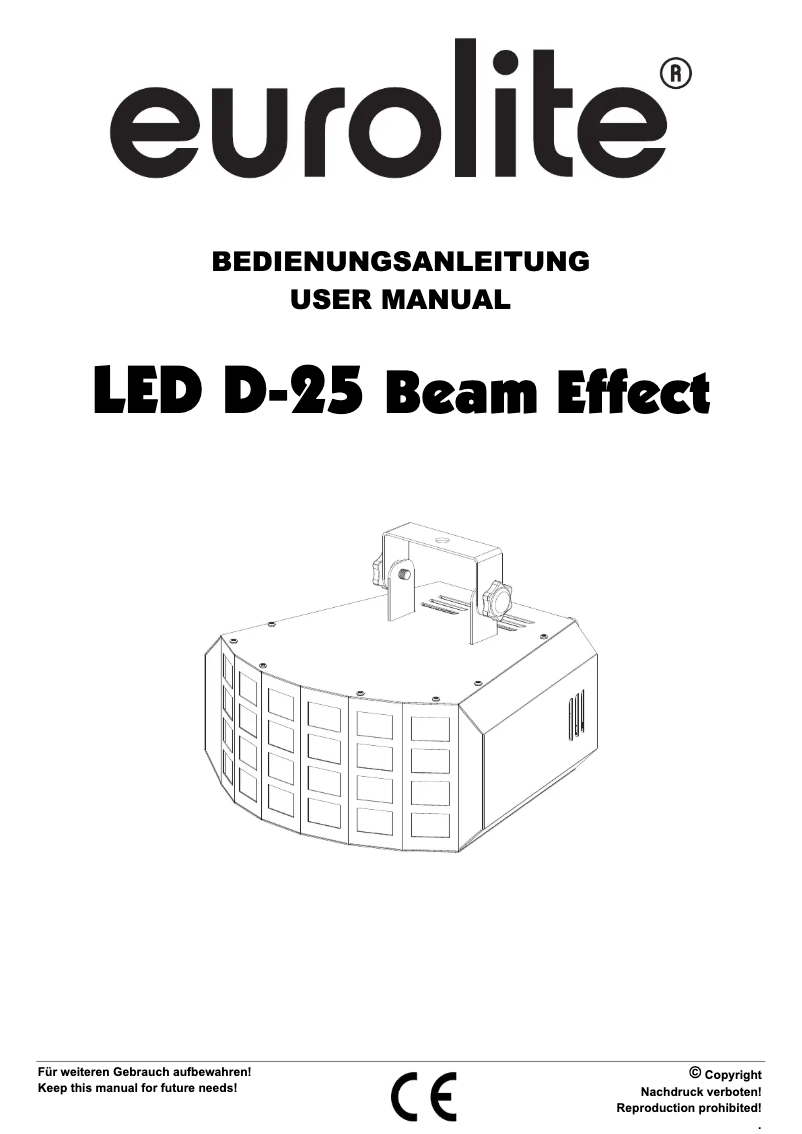 Page n°1 - Manuel utilisateur Eurolite LED D-25