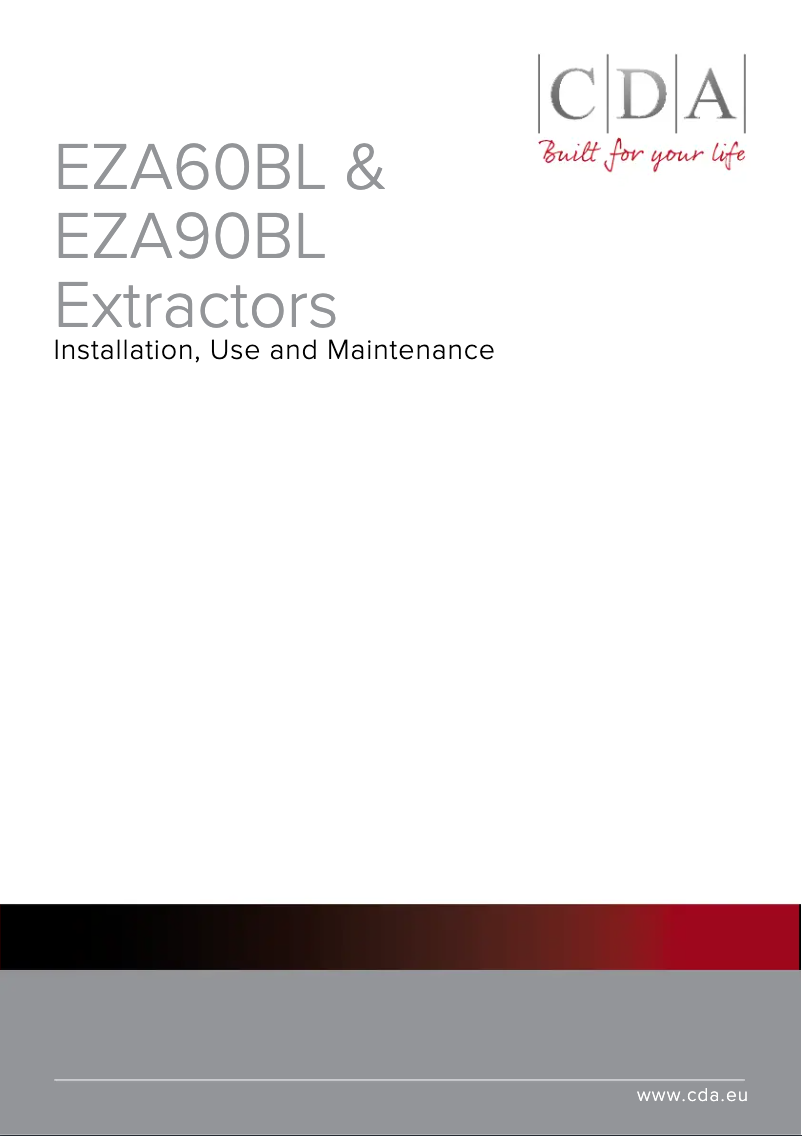 Page 1 de la notice Manuel utilisateur CDA EZA90BL