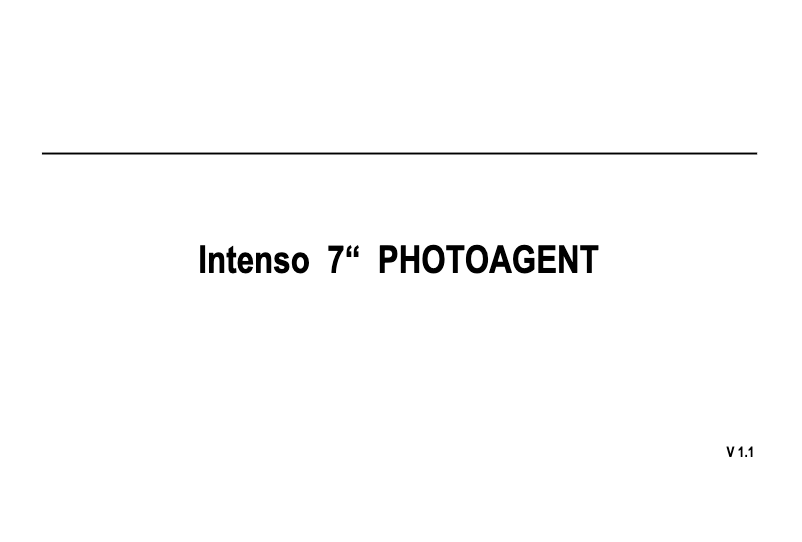 Image de la première page du manuel de l'appareil Photo Agent