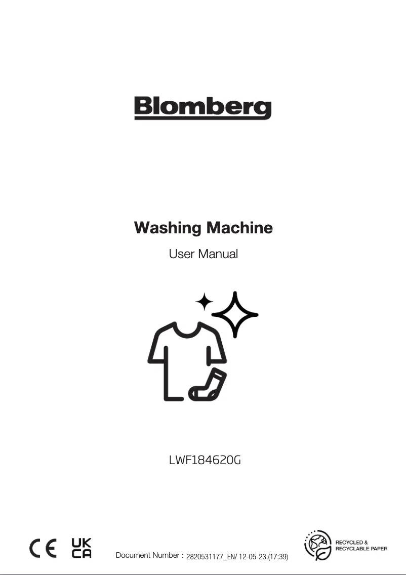 Page n°1 - Mode d'emploi Blomberg LWF184620G