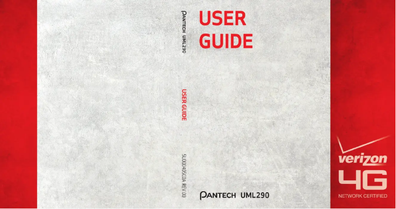 Image de la première page du manuel de l'appareil UML290