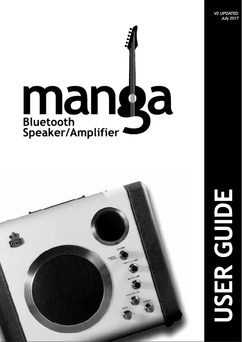 Page 1 de la notice Manuel utilisateur GPO Manga