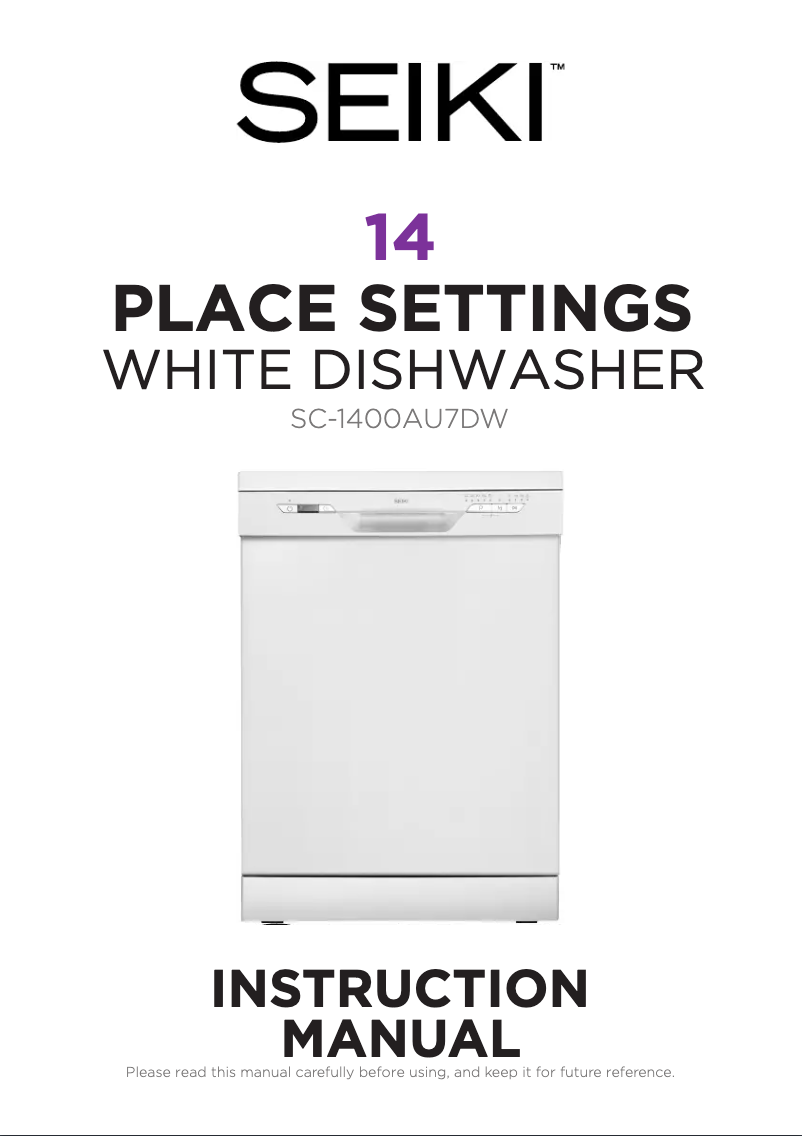 Image de la première page du manuel de l'appareil SC-1400AU7DW