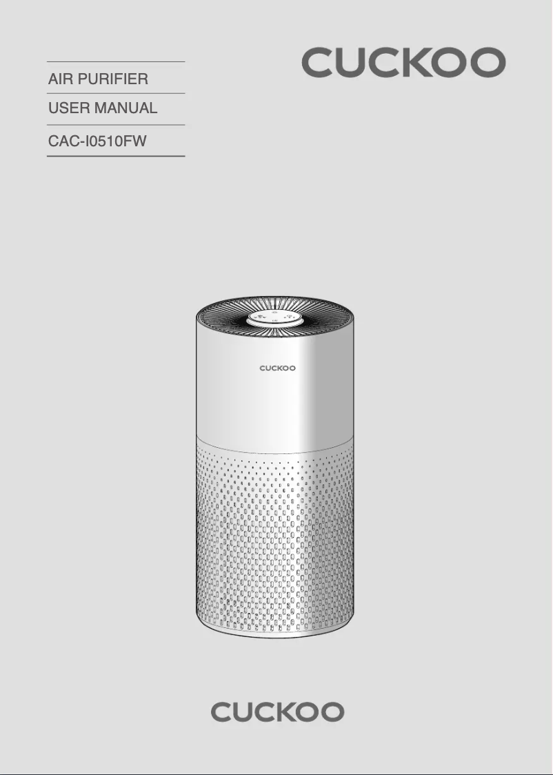 Page 1 de la notice Manuel utilisateur Cuckoo CAC-I0510FW