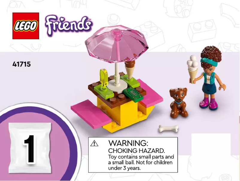 Page 1 de la notice Instructions / montage Lego Friends 41715