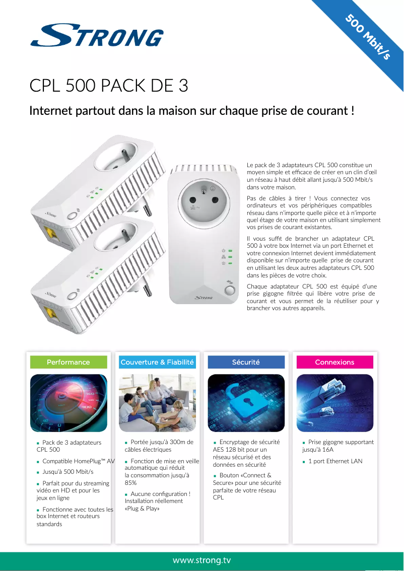 Image de la première page du manuel de l'appareil CPL 500