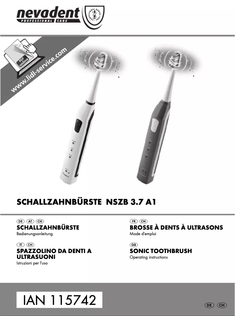 Page 1 de la notice Manuel utilisateur Nevadent NSZB 3.7 A1