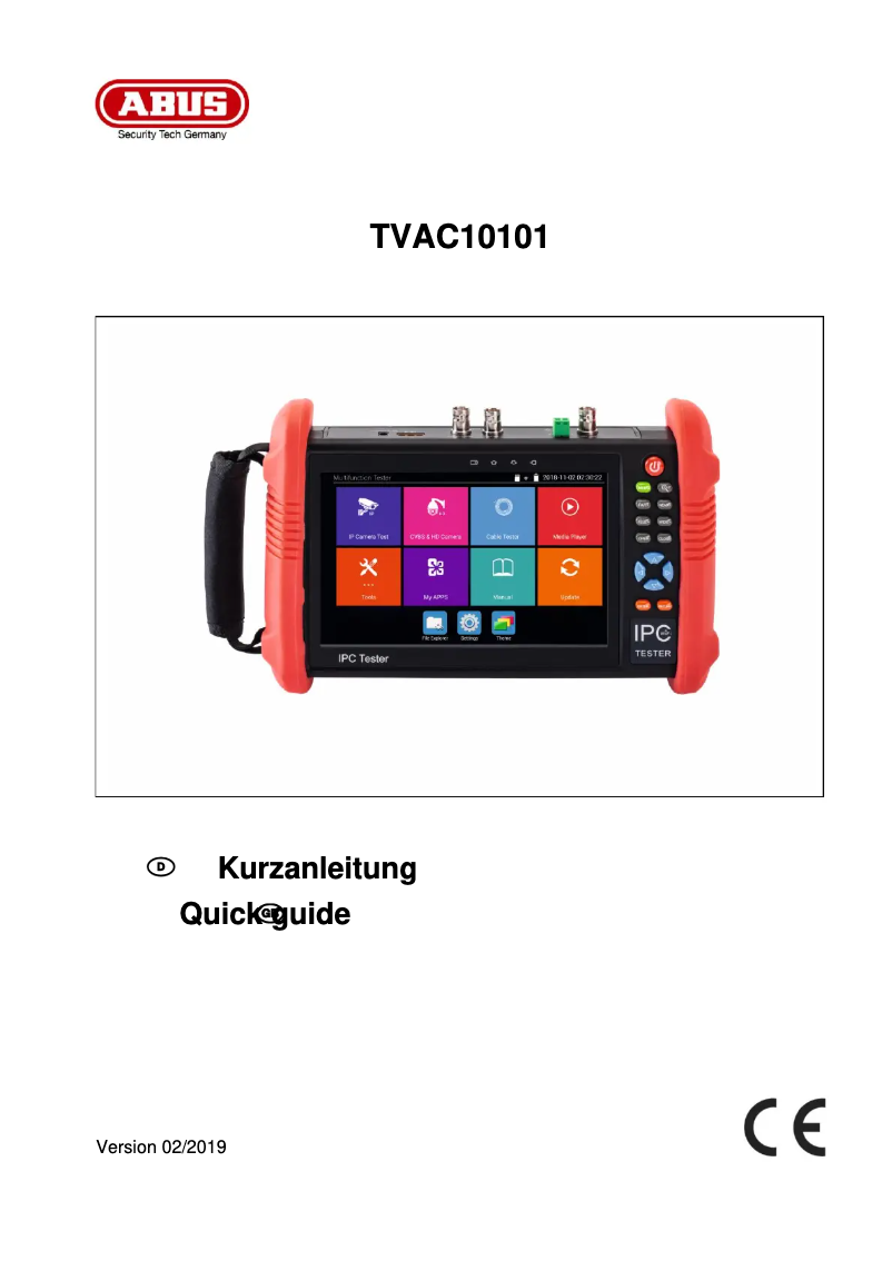 Page 1 de la notice Mode d'emploi Abus TVAC10101