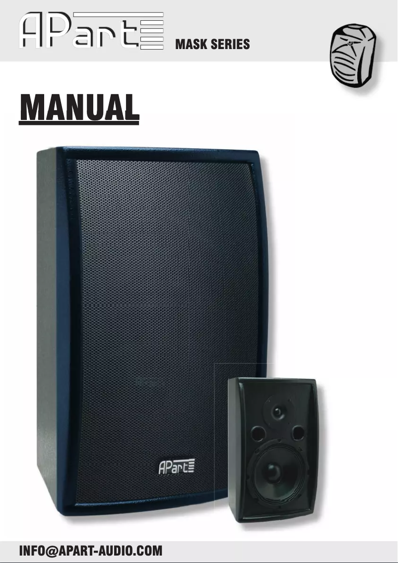 Page 1 de la notice Manuel utilisateur APart MASK8-BL