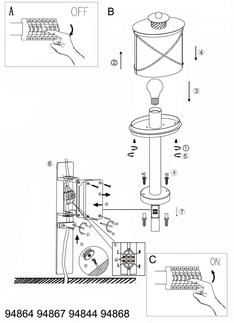 Page n°1 - Manuel utilisateur Eglo Vintae Hilburn 1