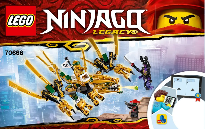 Page 1 de la notice Manuel utilisateur Lego Ninjago 70666