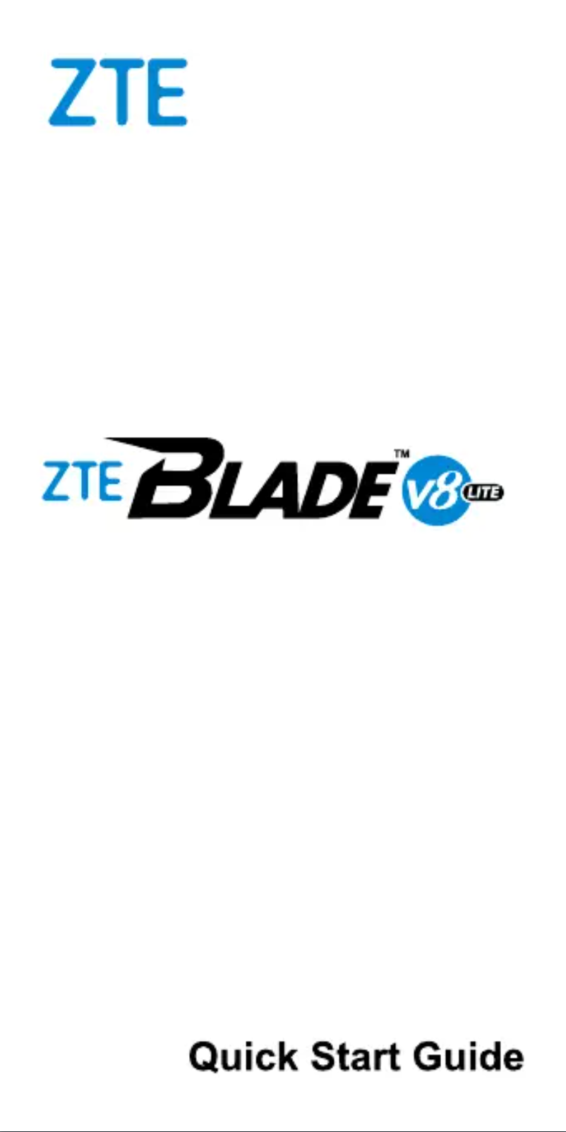 Page 1 de la notice Manuel utilisateur ZTE Blade V8
