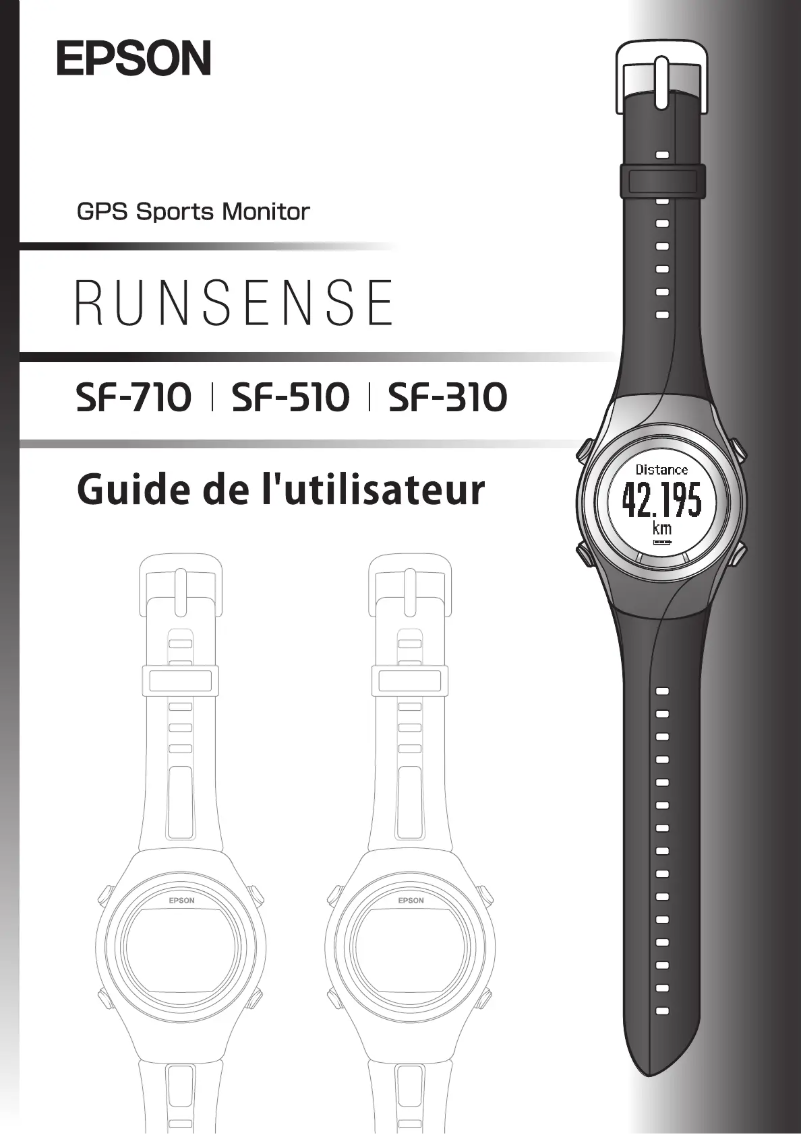 Image de la première page du manuel de l'appareil Runsense SF510