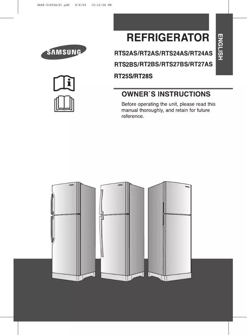 Page n°1 - Manuel utilisateur Samsung RT2ASRSW