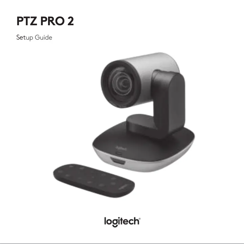 Image de la première page du manuel de l'appareil PTZ Pro 2