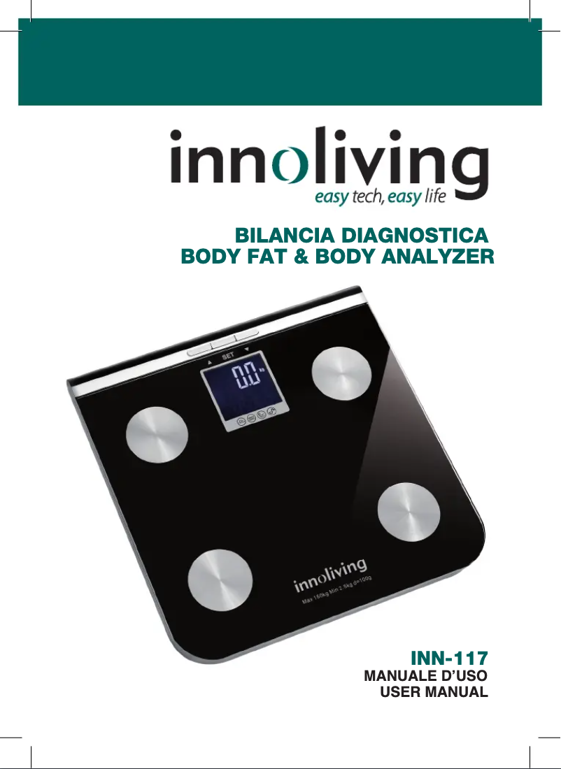 Imagen de la primera página del manual del dispositivo INN-117