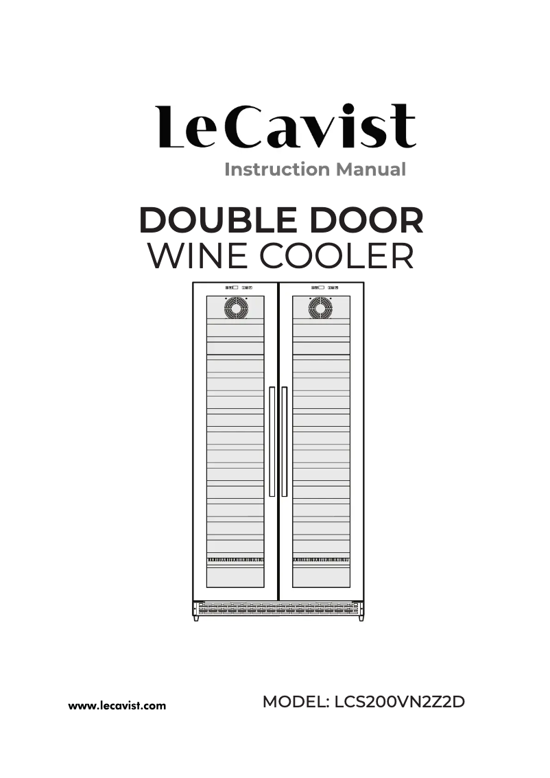 Page 1 de la notice Manuel utilisateur LeCavist LCS200VN2Z2D