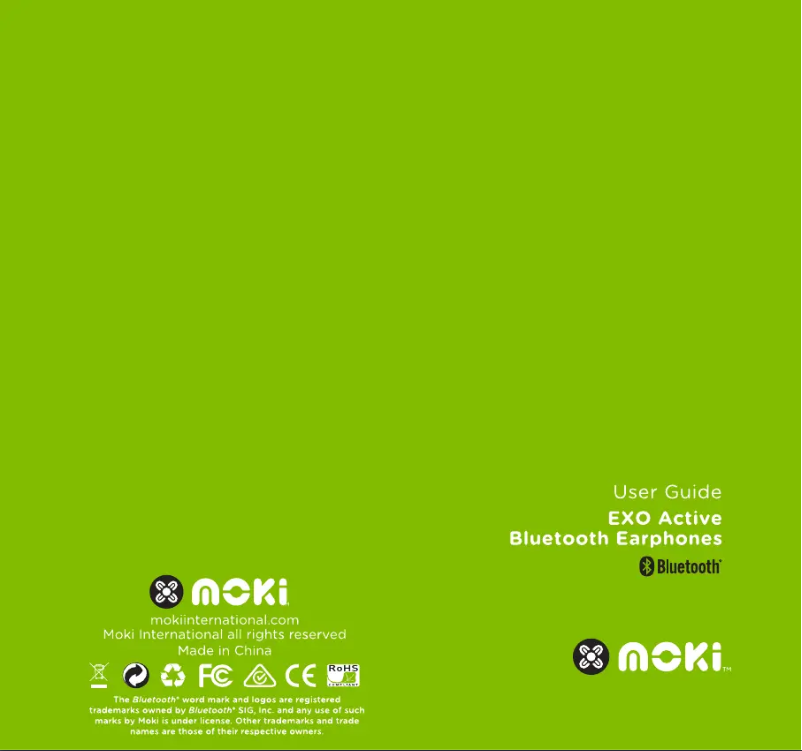 Page 1 de la notice Manuel utilisateur Moki EXO Active