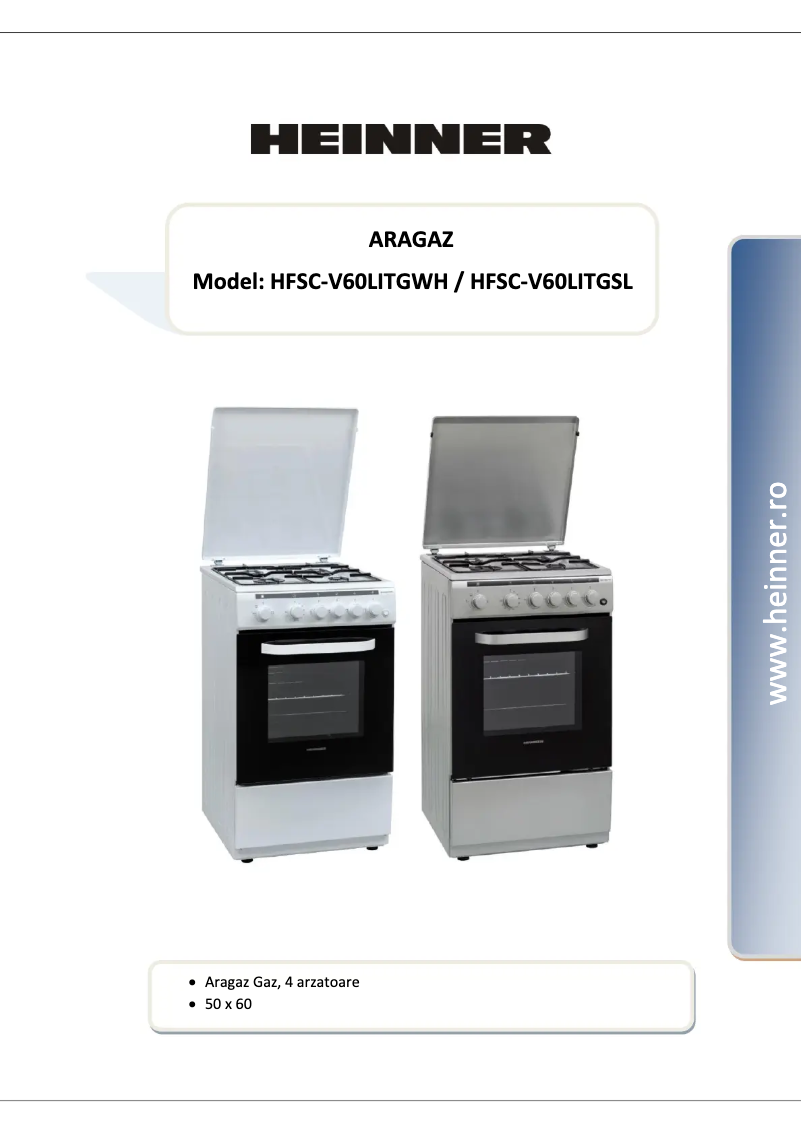 Page 1 de la notice Manuel utilisateur Heinner HFSC-V60LITGWH