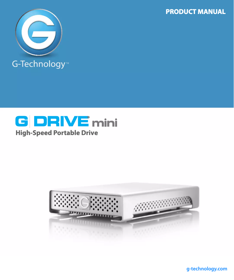 Page n°1 - Manuel utilisateur G-Technology G-Drive mini