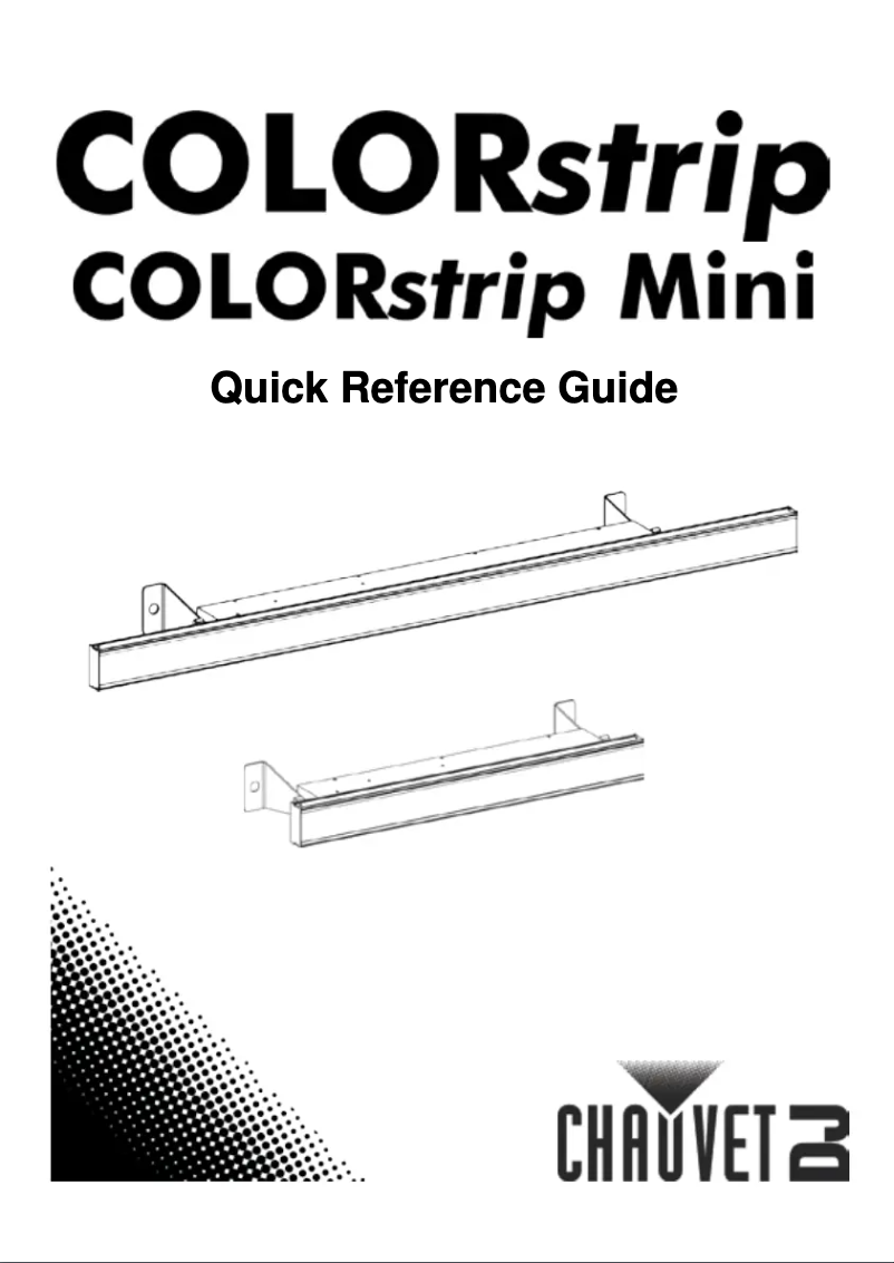 Page n°1 - Manuel utilisateur Chauvet COLORstrip