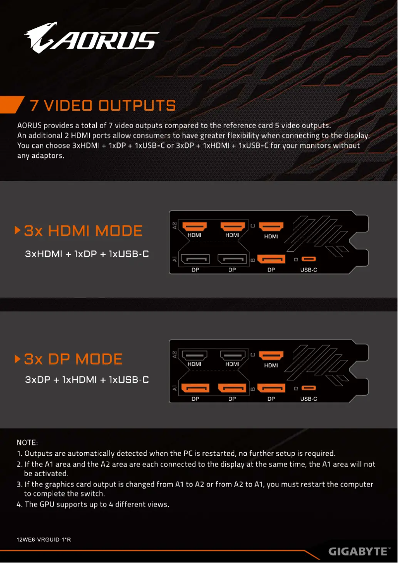 Image de la première page du manuel de l'appareil GeForce AORUS RTX 2080 Ti 11G