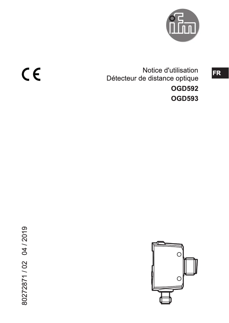 Page n°1 - Manuel utilisateur IFM OGD592