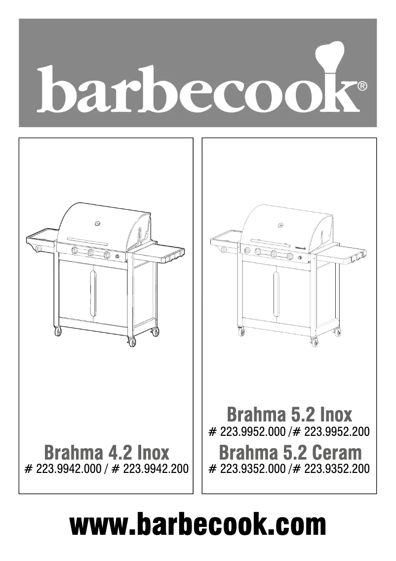 Page 1 de la notice Manuel utilisateur Barbecook Brahma 4.2