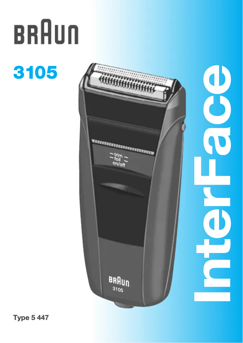 Image de la première page du manuel de l'appareil InterFace 3105