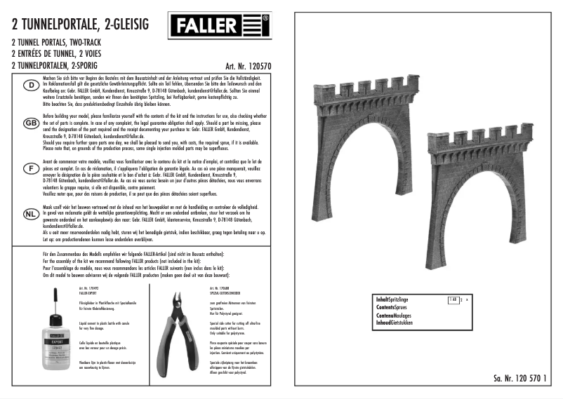 Page n°1 - Manuel utilisateur Faller 120570